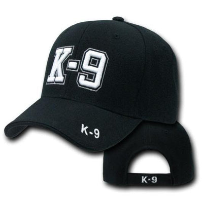 Baseball Cap / Hat - K-9 / K9 Black